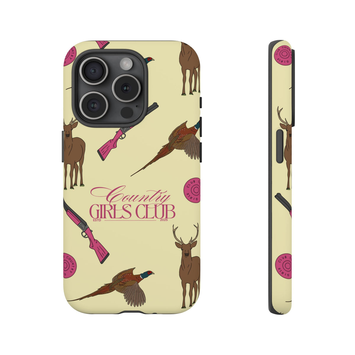 Butter Yellow 'Girls Love Guns' Case  | CGC x Country Cases