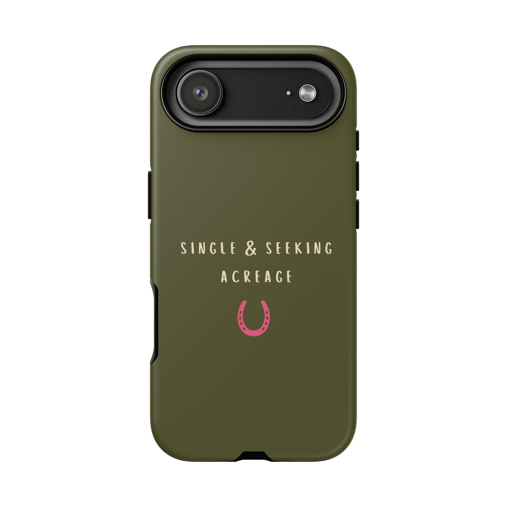Green & Pink Single & Seeking Acreage Case