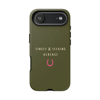 Green & Pink Single & Seeking Acreage Case