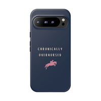 Navy & Pink "Chronically Overhorsed" Case