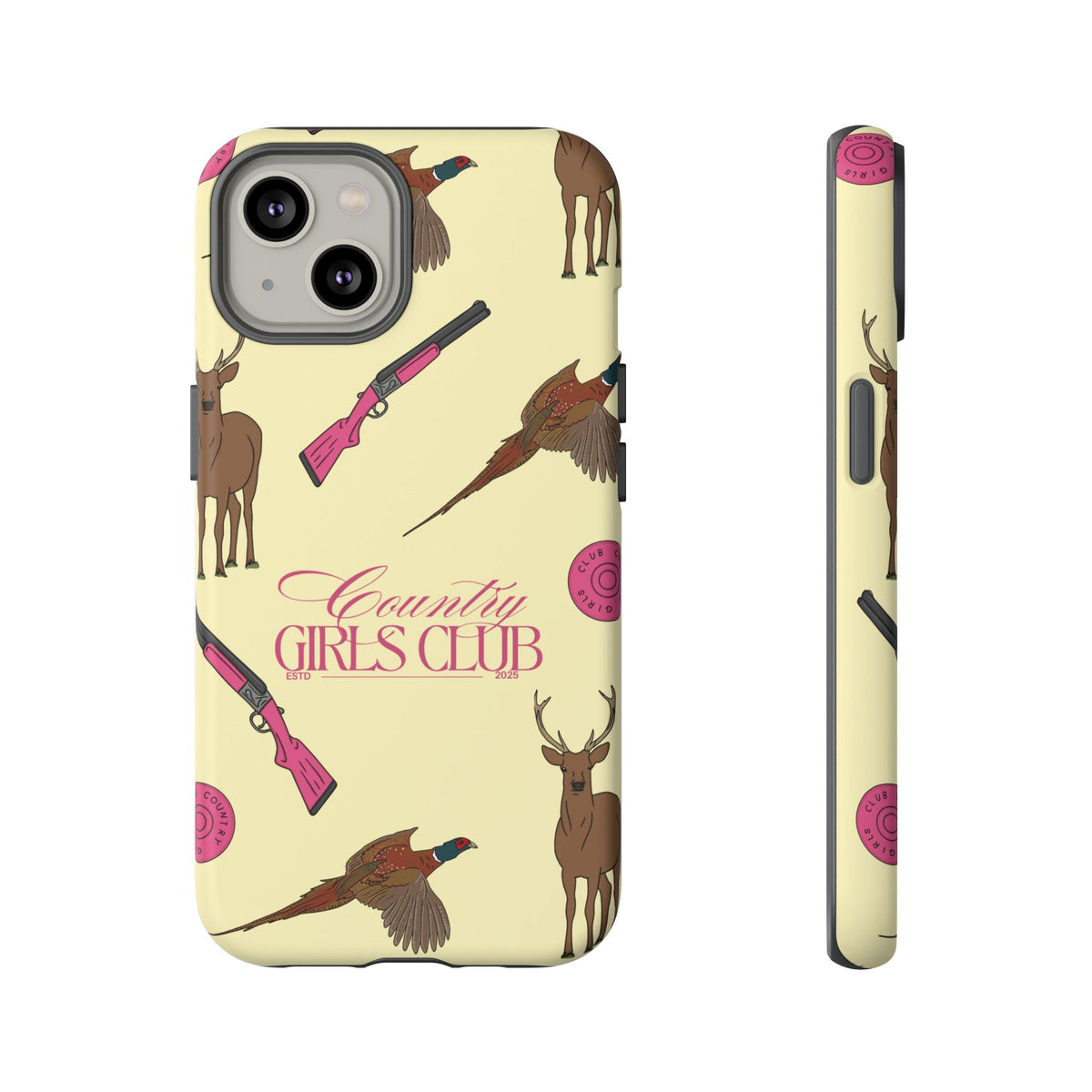Butter Yellow 'Girls Love Guns' Case  | CGC x Country Cases