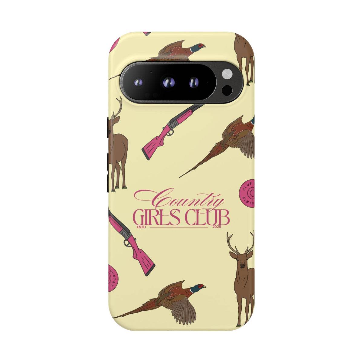 Butter Yellow 'Girls Love Guns' Case  | CGC x Country Cases