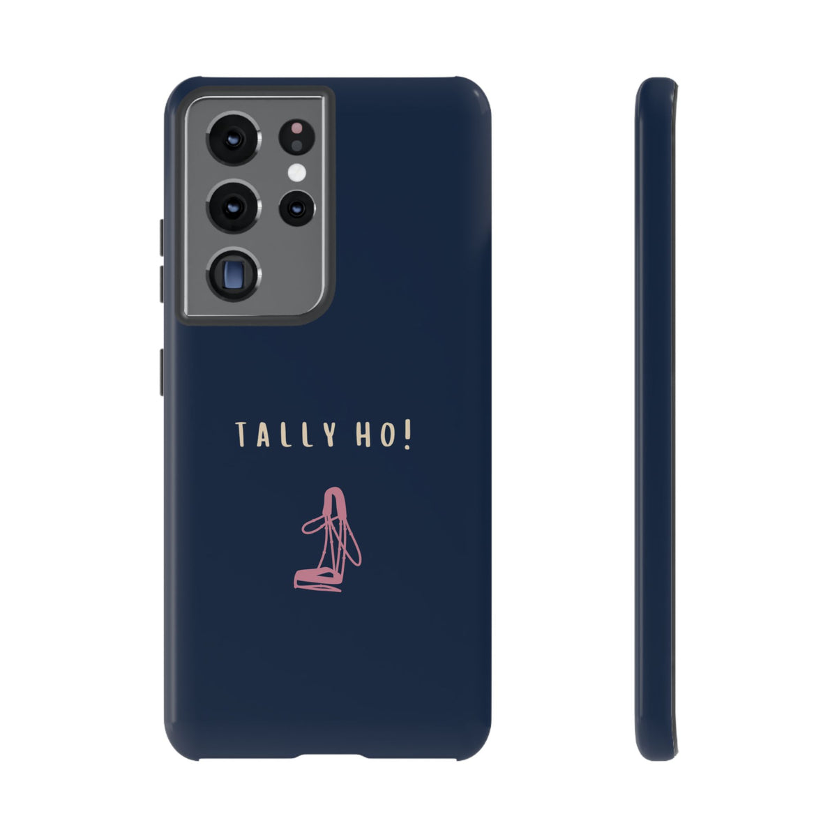 Navy & Pink 'Tally Ho!' (Bridle)