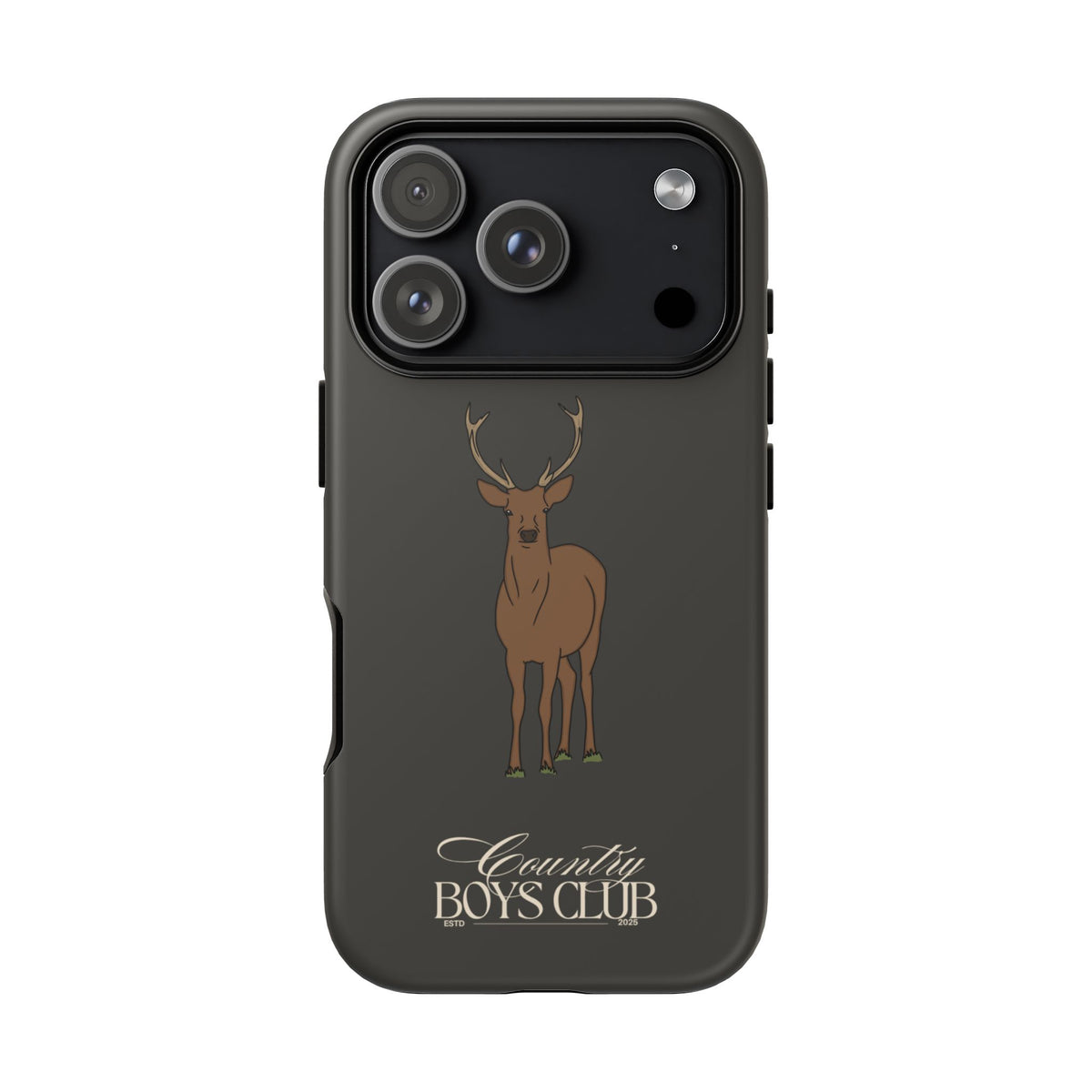 Charcoal 'Country Boys Club Stag' Case  | CGC x Country Cases