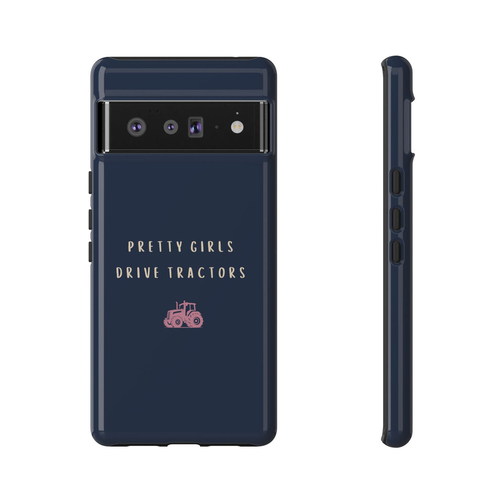Navy & Pink 'Pretty Girls Drive Tractors' Case
