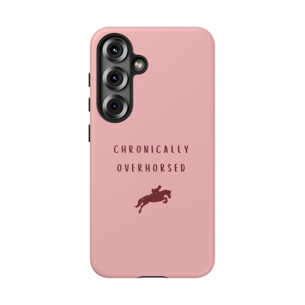 Pink & Burgundy "Chronically Overhorsed" Case