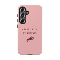 Pink & Burgundy "Chronically Overhorsed" Case