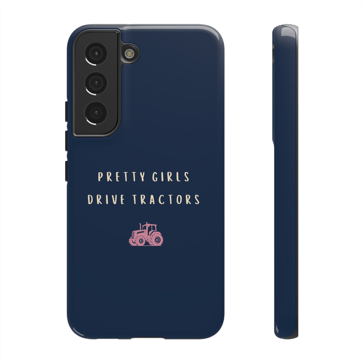 Navy & Pink 'Pretty Girls Drive Tractors' Case