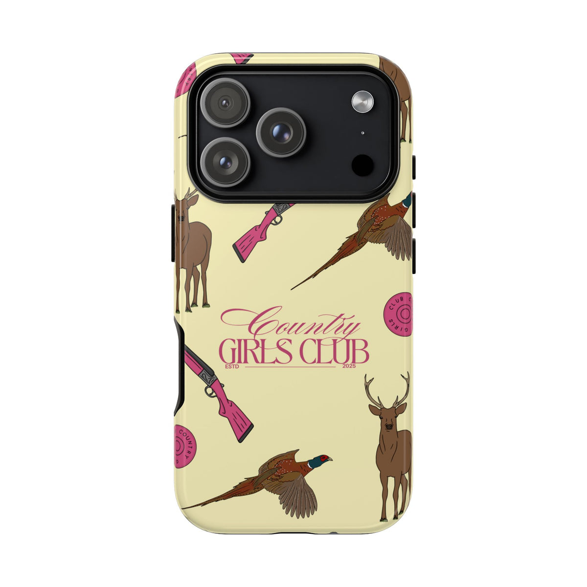 Butter Yellow 'Girls Love Guns' Case  | CGC x Country Cases