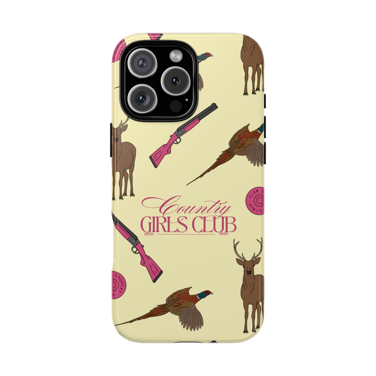 Butter Yellow 'Girls Love Guns' Case  | CGC x Country Cases
