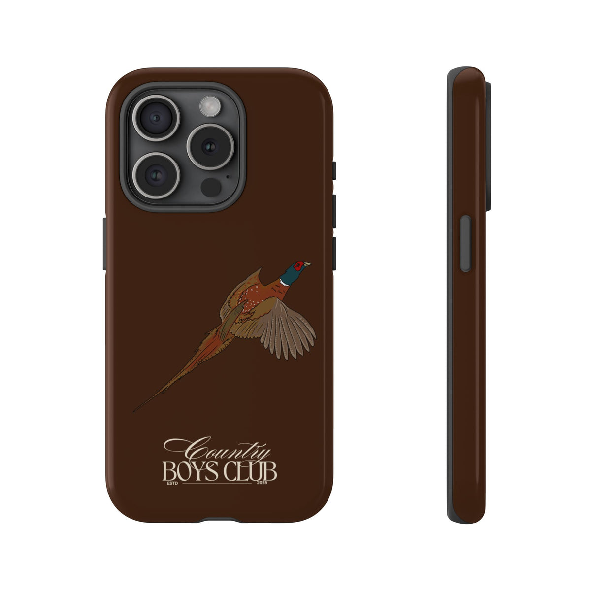 Chestnut Brown 'Country Boys Club Pheasant' Case  | CBC x Country Cases