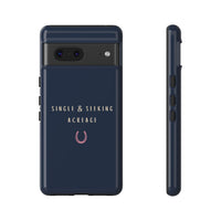 Navy & Pink 'Single & Seeking Acreage' Case