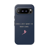Navy & Pink 'Girls Just Want To Have Guns' Case (Pheasant)