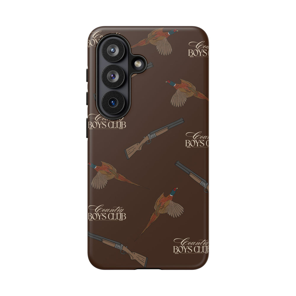 Chestnut Brown 'Boys Pheasants & Shotguns' Case  | CBC x Country Cases