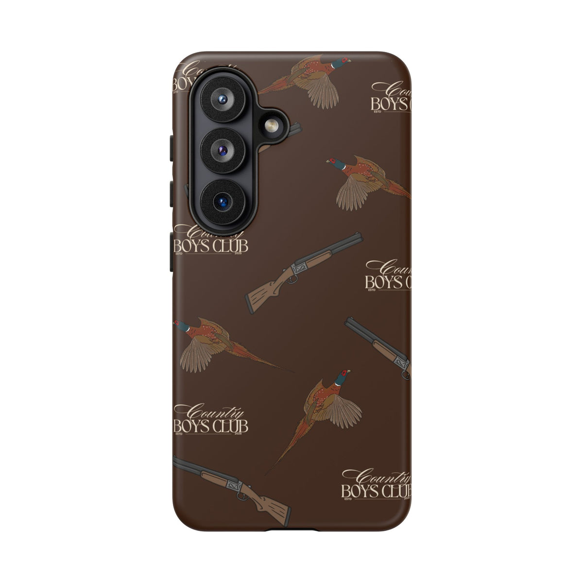 Chestnut Brown 'Boys Pheasants & Shotguns' Case  | CBC x Country Cases