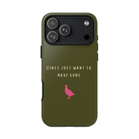 Green & Pink 'Girls Just Want To Have Guns' Case (Partridge)
