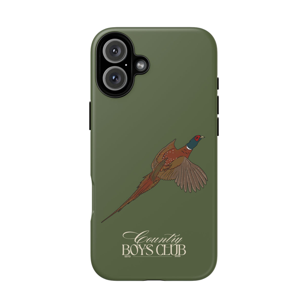 Green Country Boys Club Pheasant Case  | CGC x Country Cases