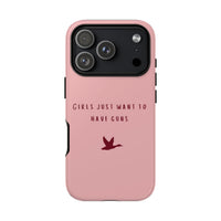 Pink & Burgundy 'Girls Just Want To Have Guns' Case (Mallard)