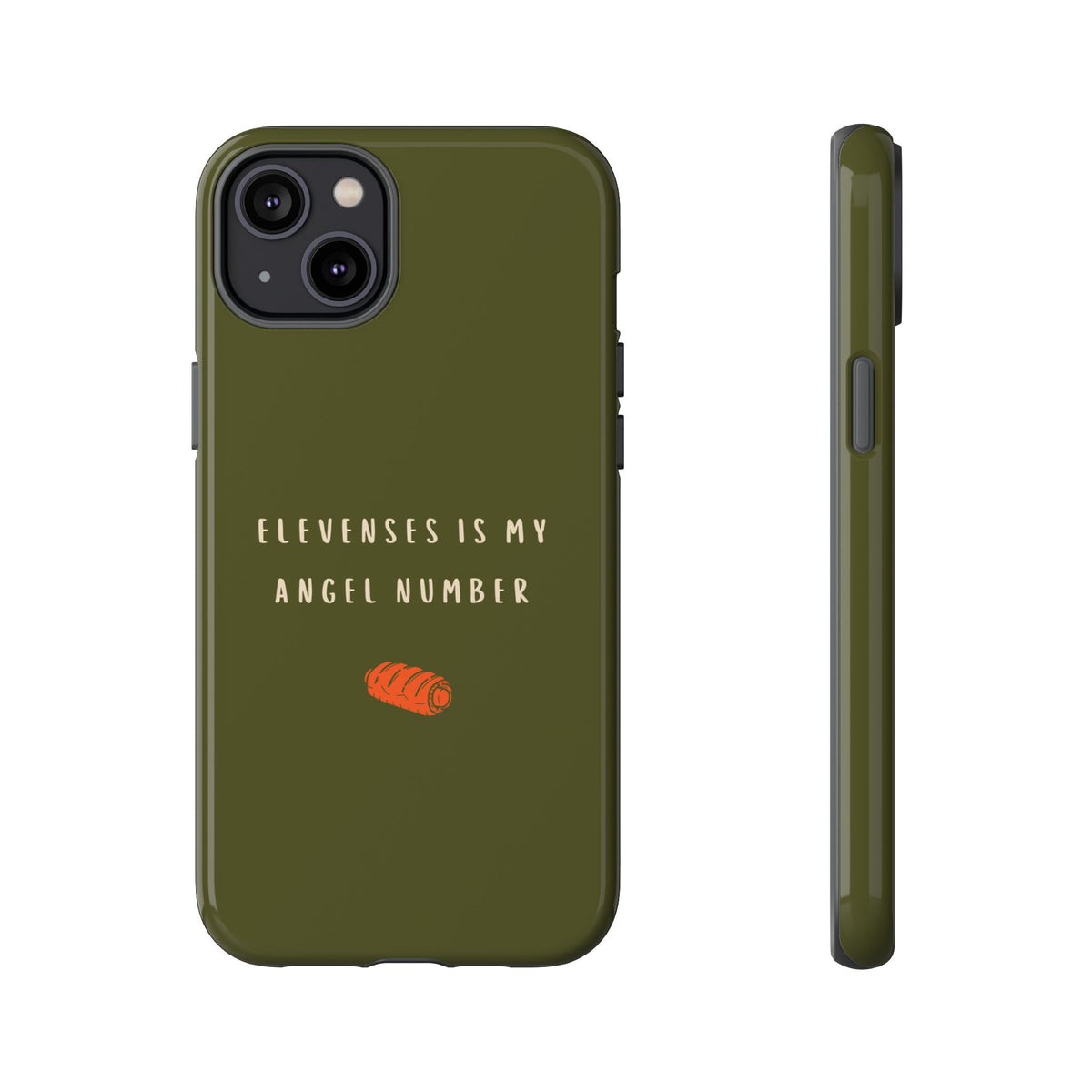 Green & Orange 'Elevenses Is My Angel Number' Case