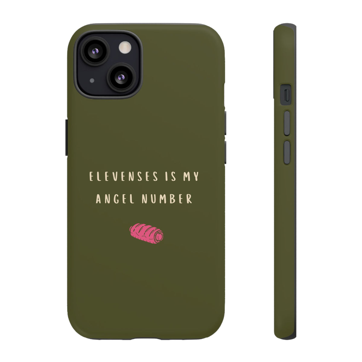 Green & Pink 'Elevenses Is My Angel Number' Case
