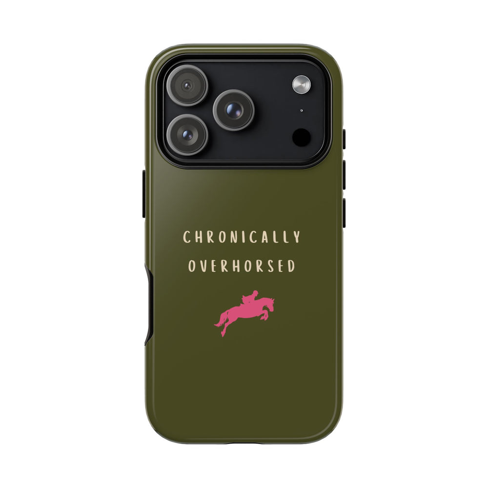 Green & Pink Chronically Overhorsed Case