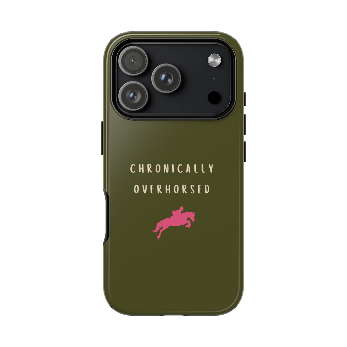 Green & Pink Chronically Overhorsed Case