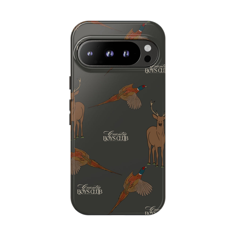 Charcoal 'Boys Stags & Pheasants' Case  | CBC x Country Cases