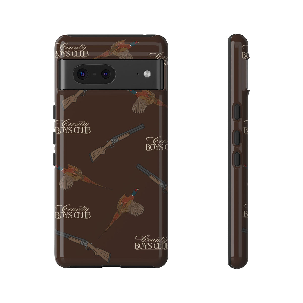 Chestnut Brown 'Boys Pheasants & Shotguns' Case  | CBC x Country Cases