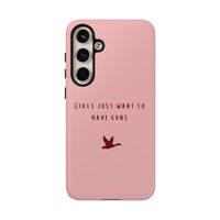 Pink & Burgundy 'Girls Just Want To Have Guns' Case (Mallard)