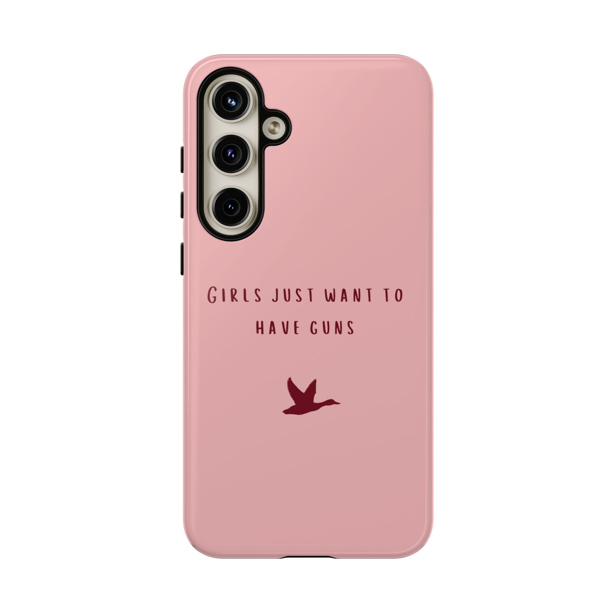 Pink & Burgundy 'Girls Just Want To Have Guns' Case (Mallard)