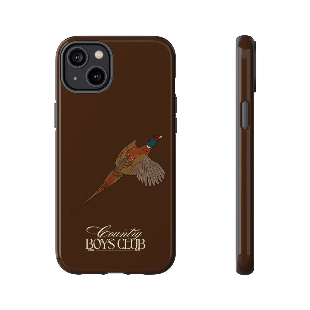 Chestnut Brown 'Country Boys Club Pheasant' Case  | CBC x Country Cases