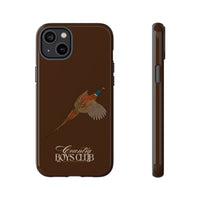 Chestnut Brown 'Country Boys Club Pheasant' Case  | CBC x Country Cases