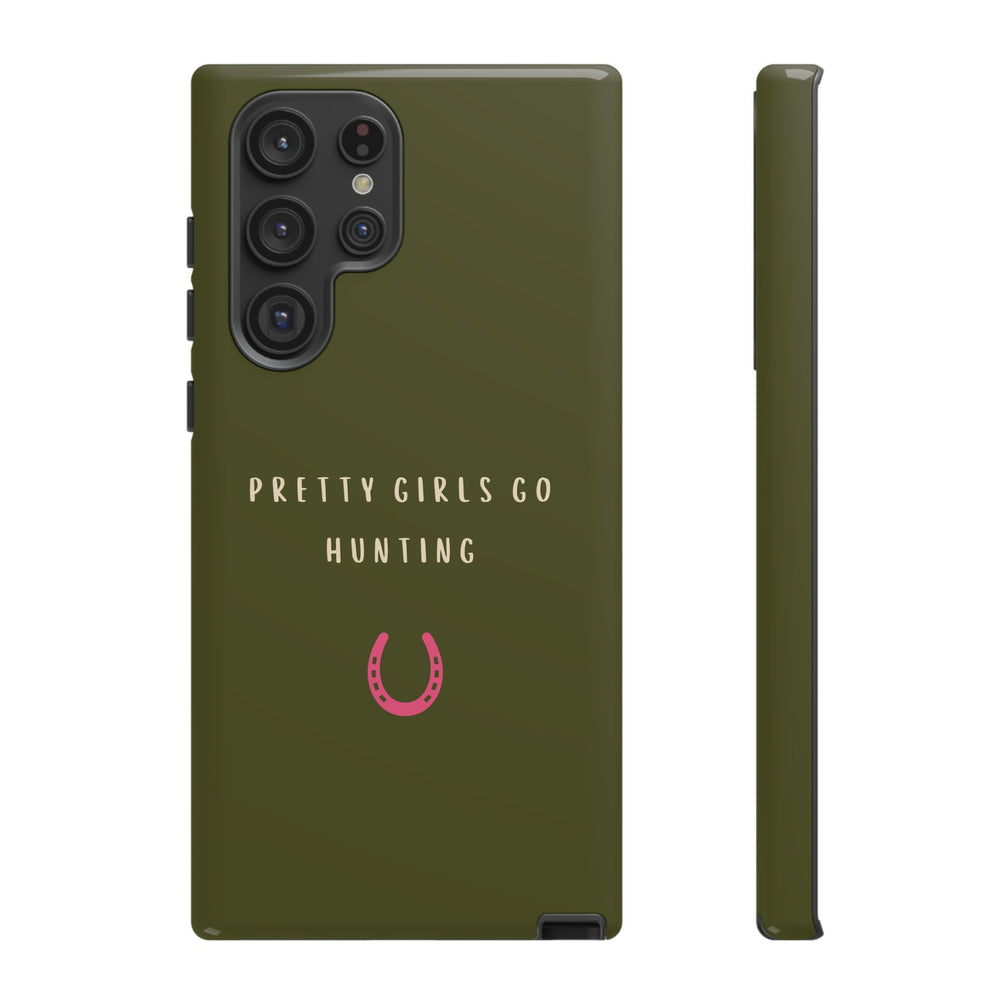 Green & Pink 'Pretty Girls Go Hunting' (Horse Shoe)