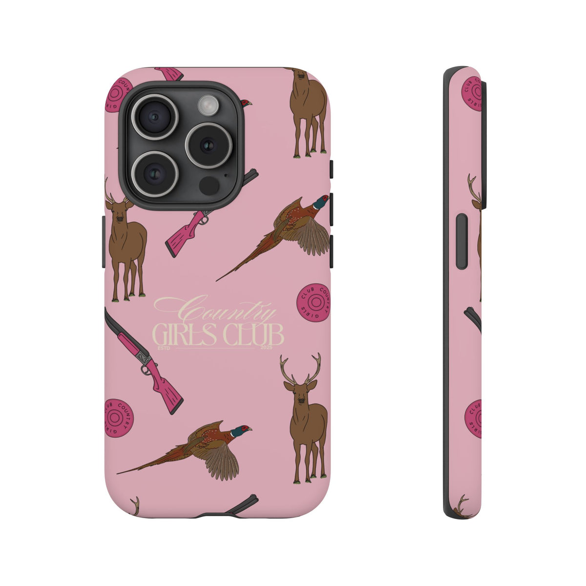 Pale Pink Girls Love Guns Case  | CGC x Country Cases