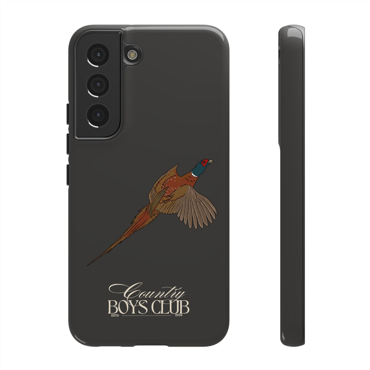 Charcoal 'Country Boys Club Pheasant' Case  | CGC x Country Cases