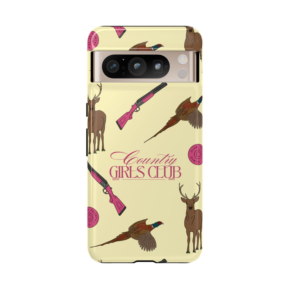 Butter Yellow 'Girls Love Guns' Case  | CGC x Country Cases