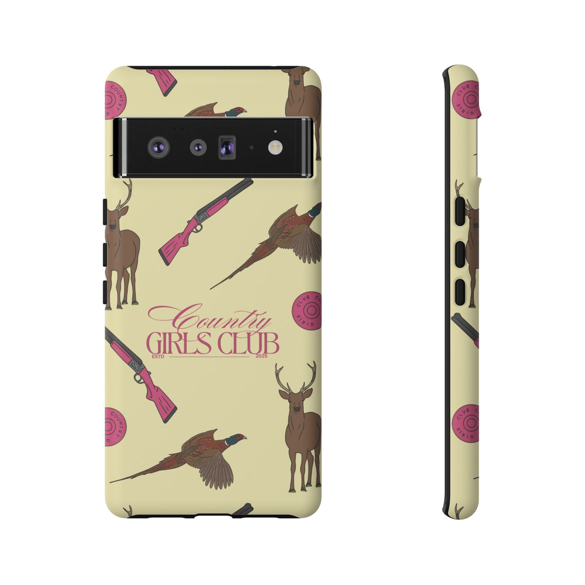 Butter Yellow 'Girls Love Guns' Case  | CGC x Country Cases
