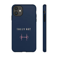 Navy & Pink 'Tally Ho!' (Snaffle)