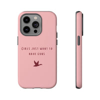 Pink & Burgundy 'Girls Just Want To Have Guns' Case (Mallard)