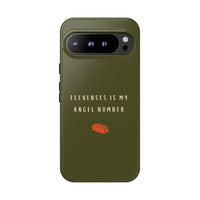 Green & Orange 'Elevenses Is My Angel Number' Case