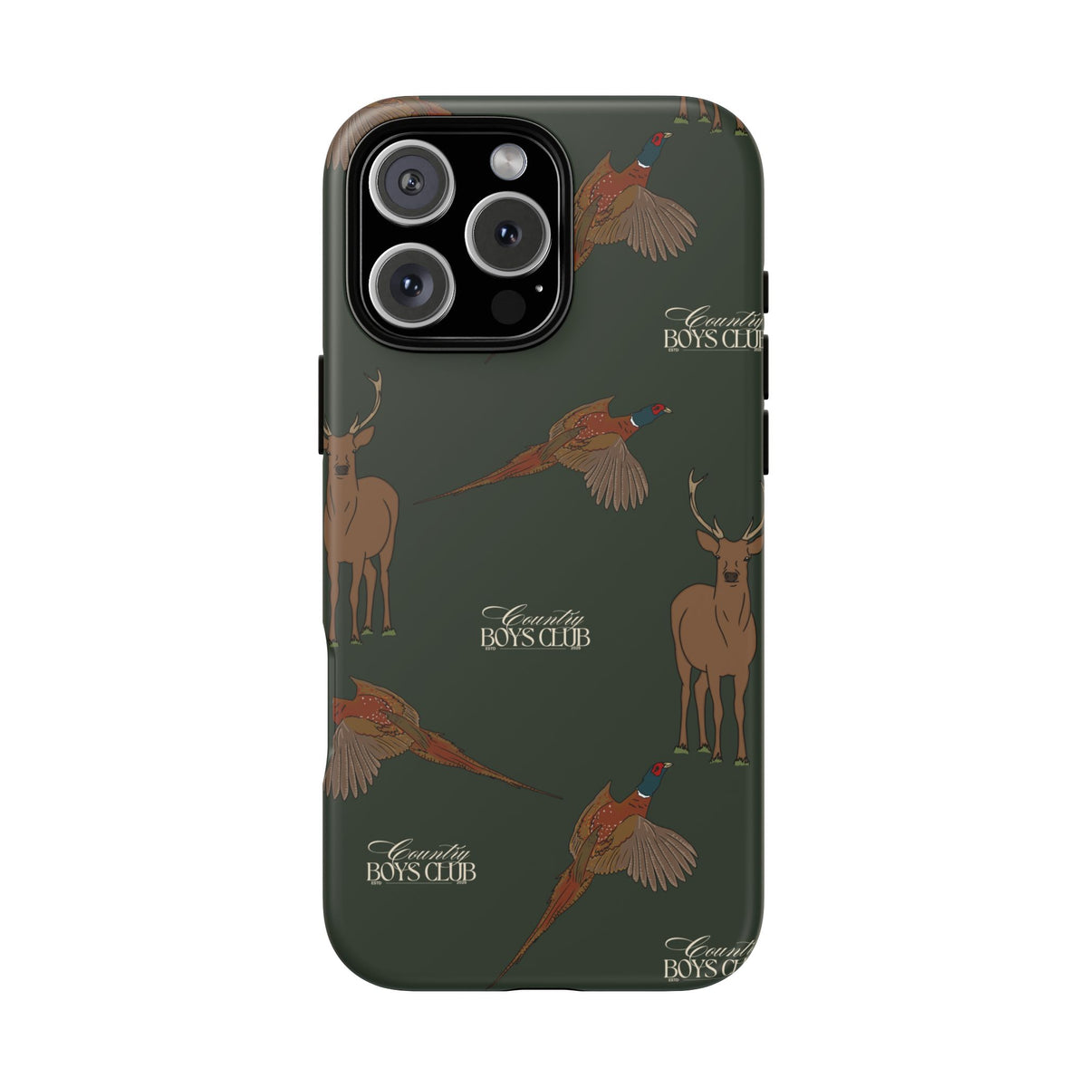 Field Green 'Boys Stags & Pheasants' Case  | CBC x Country Cases