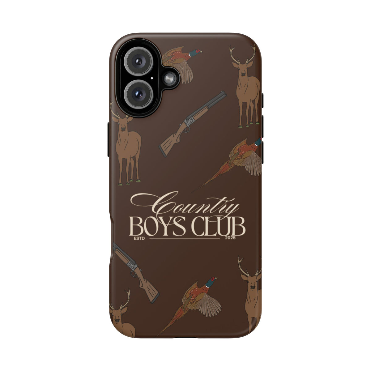 Chestnut Brown 'Boys Love Guns' Case  | CBC x Country Cases