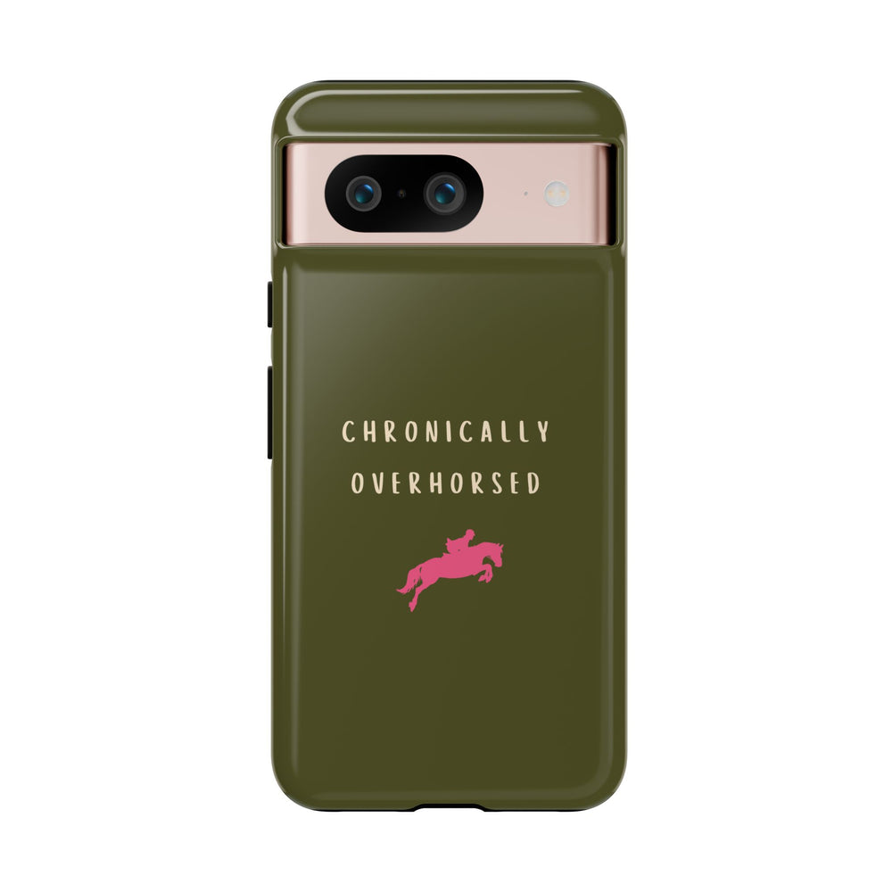 Green & Pink Chronically Overhorsed Case