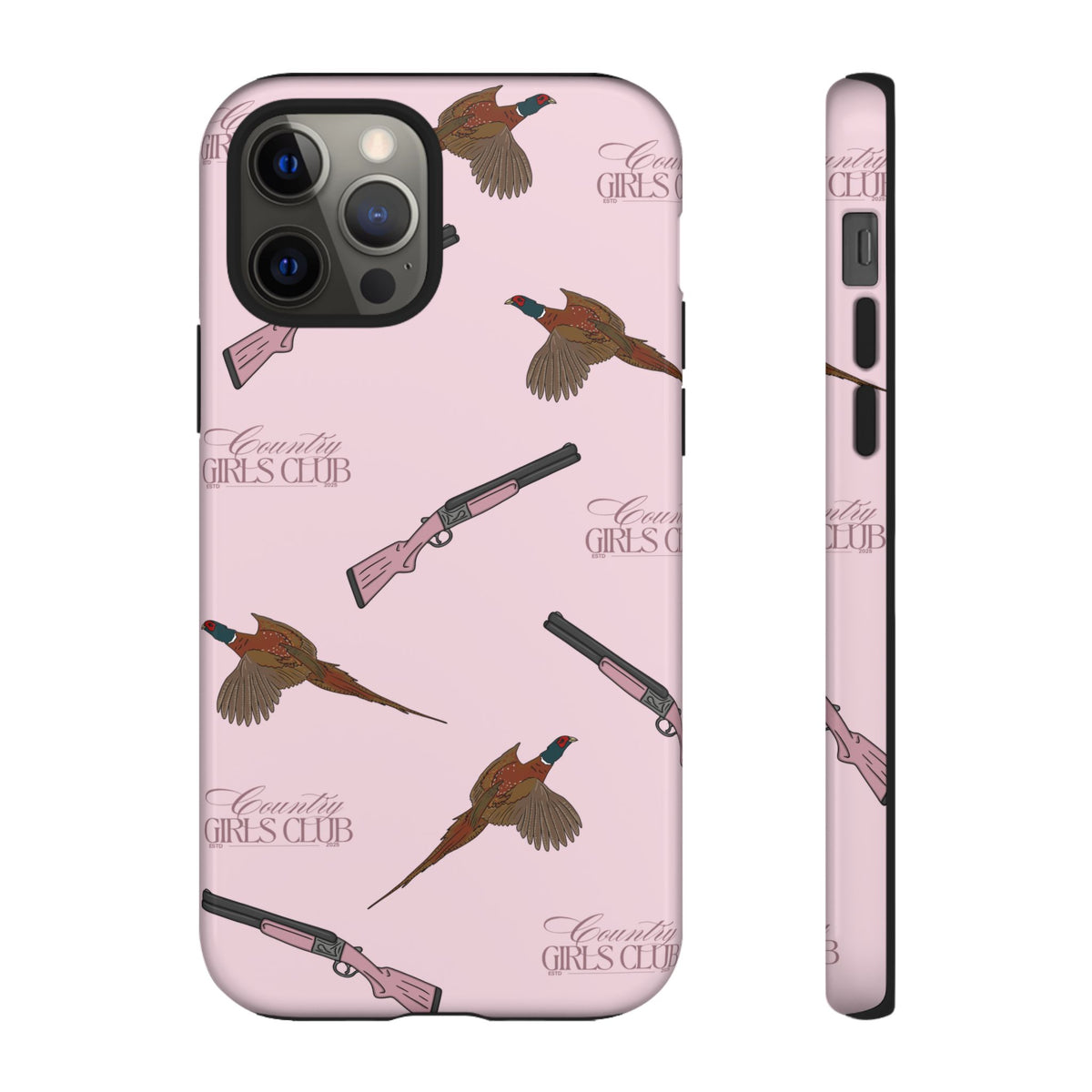 Pink 'Girls Pheasants & Shotguns' Case  | CGC x Country Cases