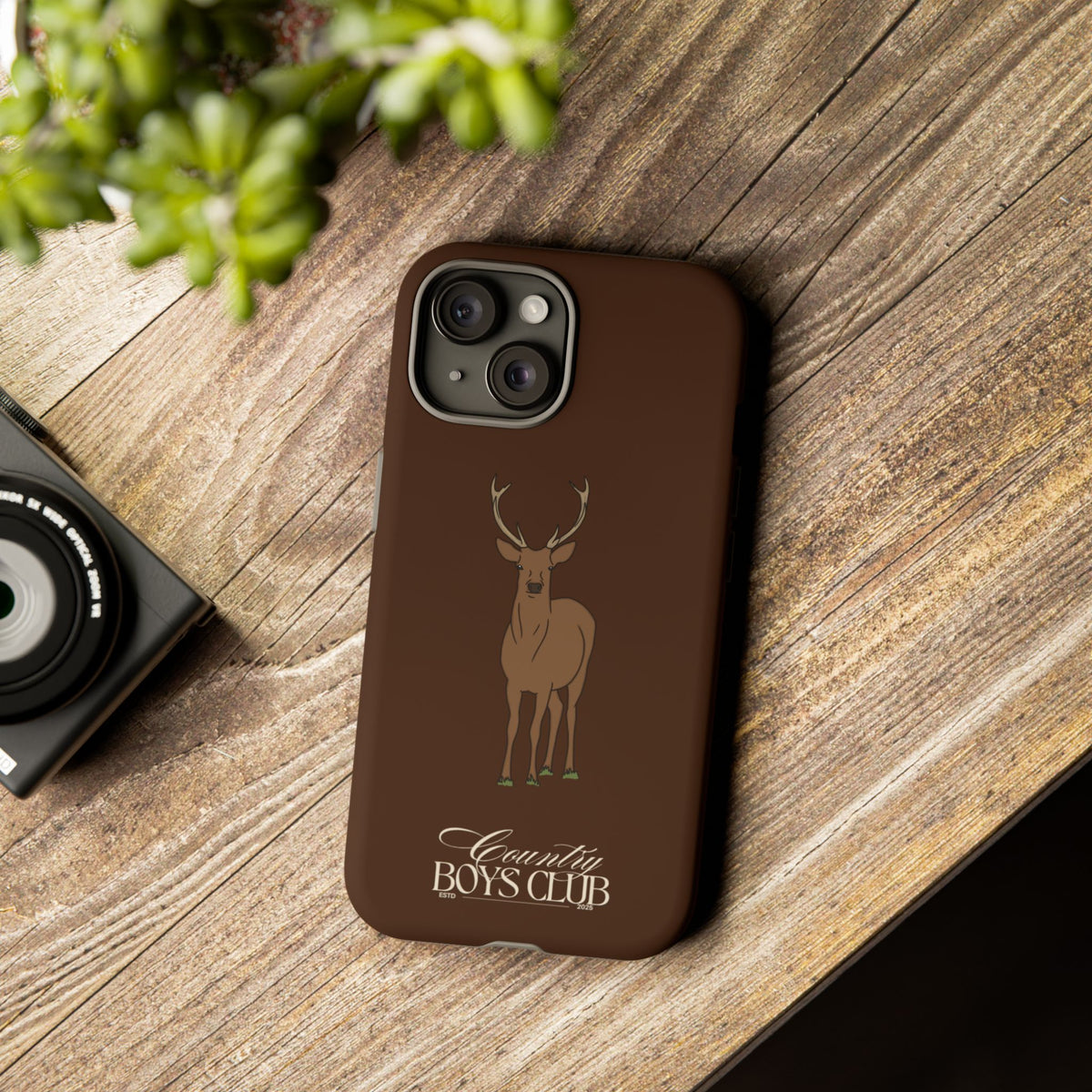 Chestnut Brown 'Country Boys Club Deer' Case  | CBC x Country Cases