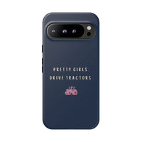 Navy & Pink 'Pretty Girls Drive Tractors' Case