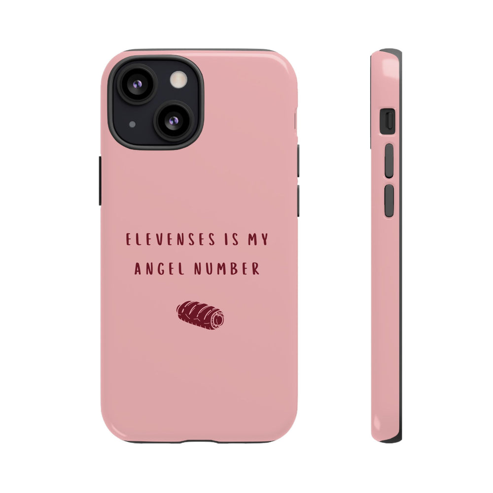 Pink & Burgundy 'Elevenses Is My Angel Number' Case