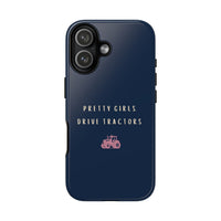 Navy & Pink 'Pretty Girls Drive Tractors' Case