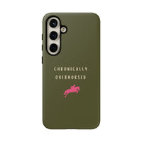 Green & Pink Chronically Overhorsed Case