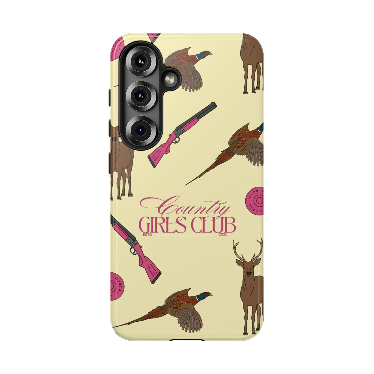Butter Yellow 'Girls Love Guns' Case  | CGC x Country Cases